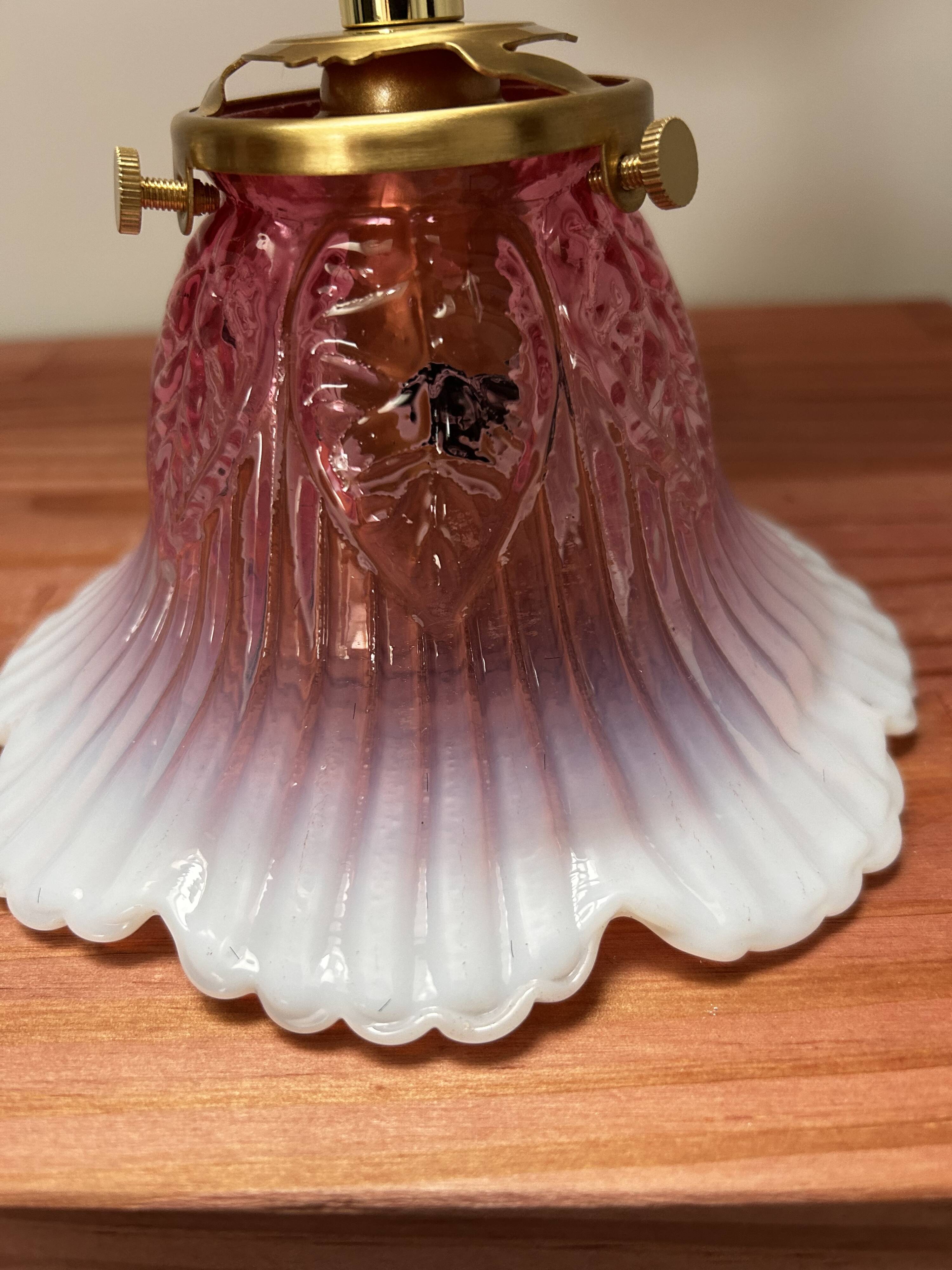 Pink Art Deco wall light