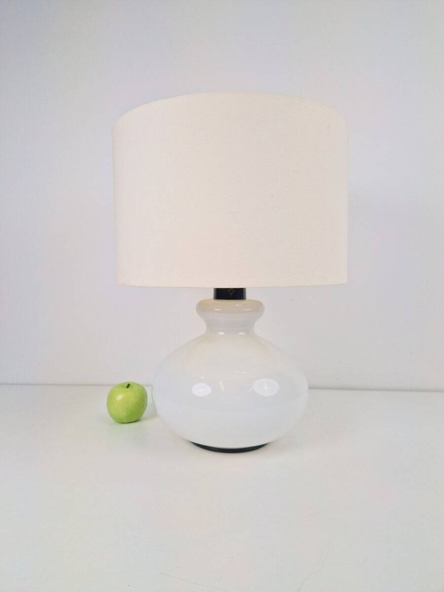 Vintage Glass Table Lamp from Dijkstra, 1960s