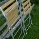 Lot de 4 chaises de jardin pliantes à lattes vintage 1940