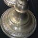 Pair of candlesticks, art nouveau, golden bronze