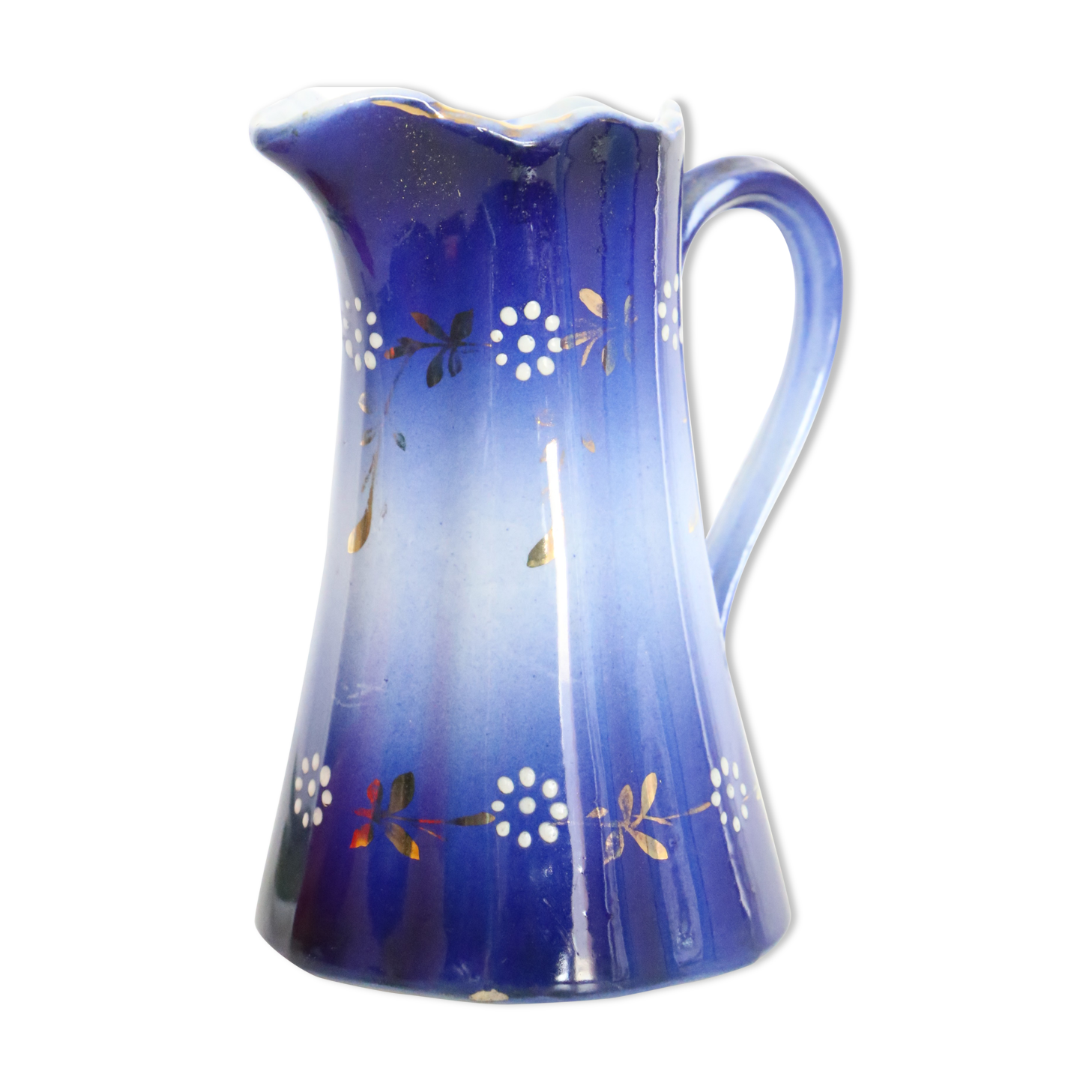Antique pitcher Luneville Keller and Guerin