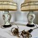 Pair of vintage porcelain lamps