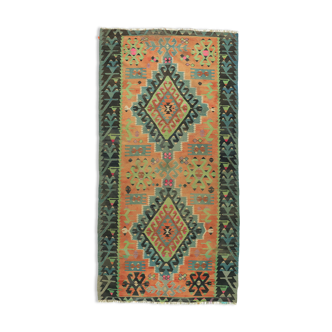 Anatolian handmade kilim rug 302 cm x 156 cm