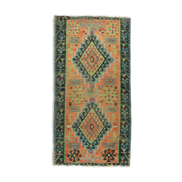 Anatolian handmade kilim rug 302 cm x 156 cm
