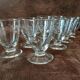Set of 8 original digestif glasses