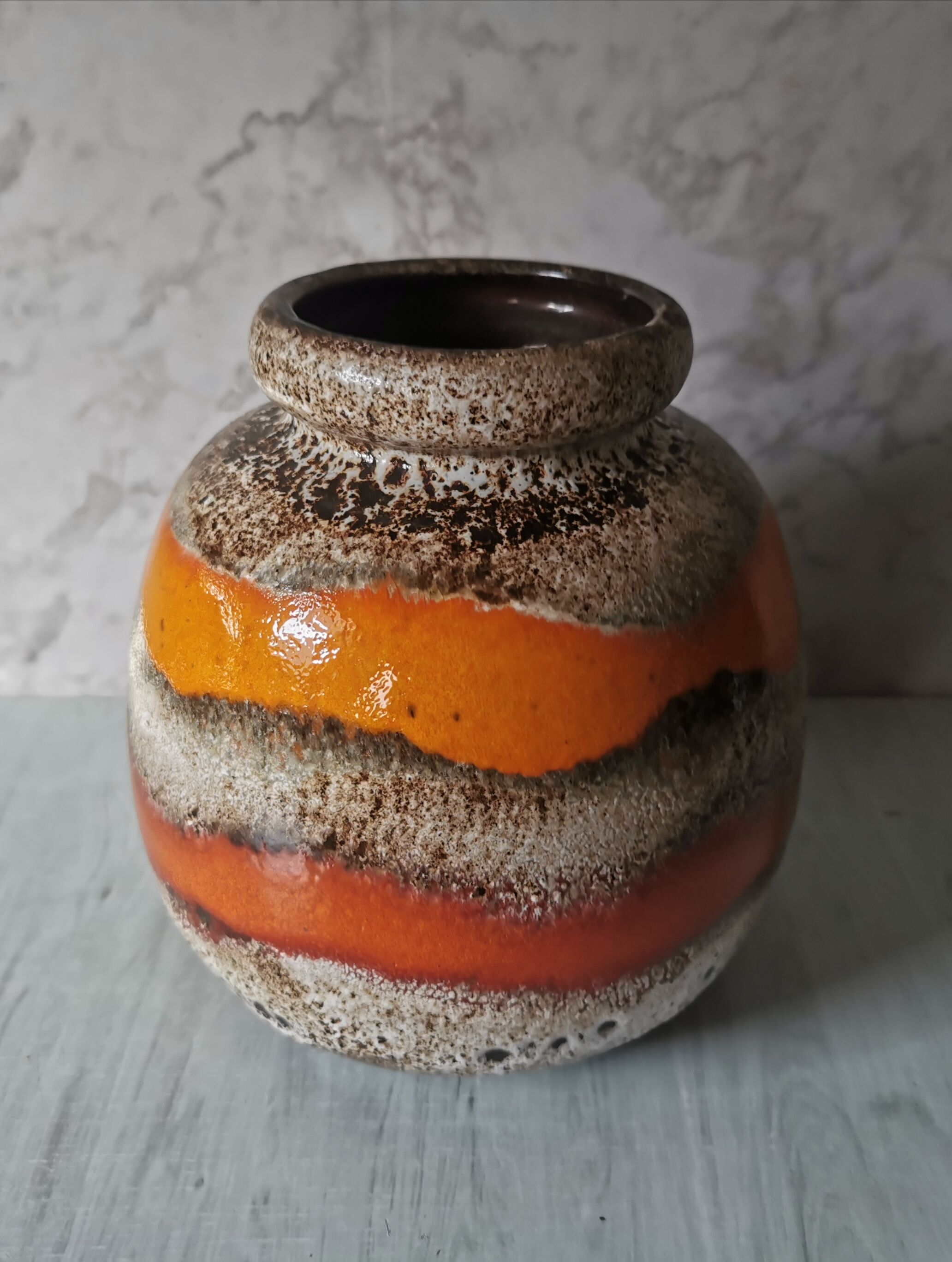 Vase ball fat lava Sheurich 284-19