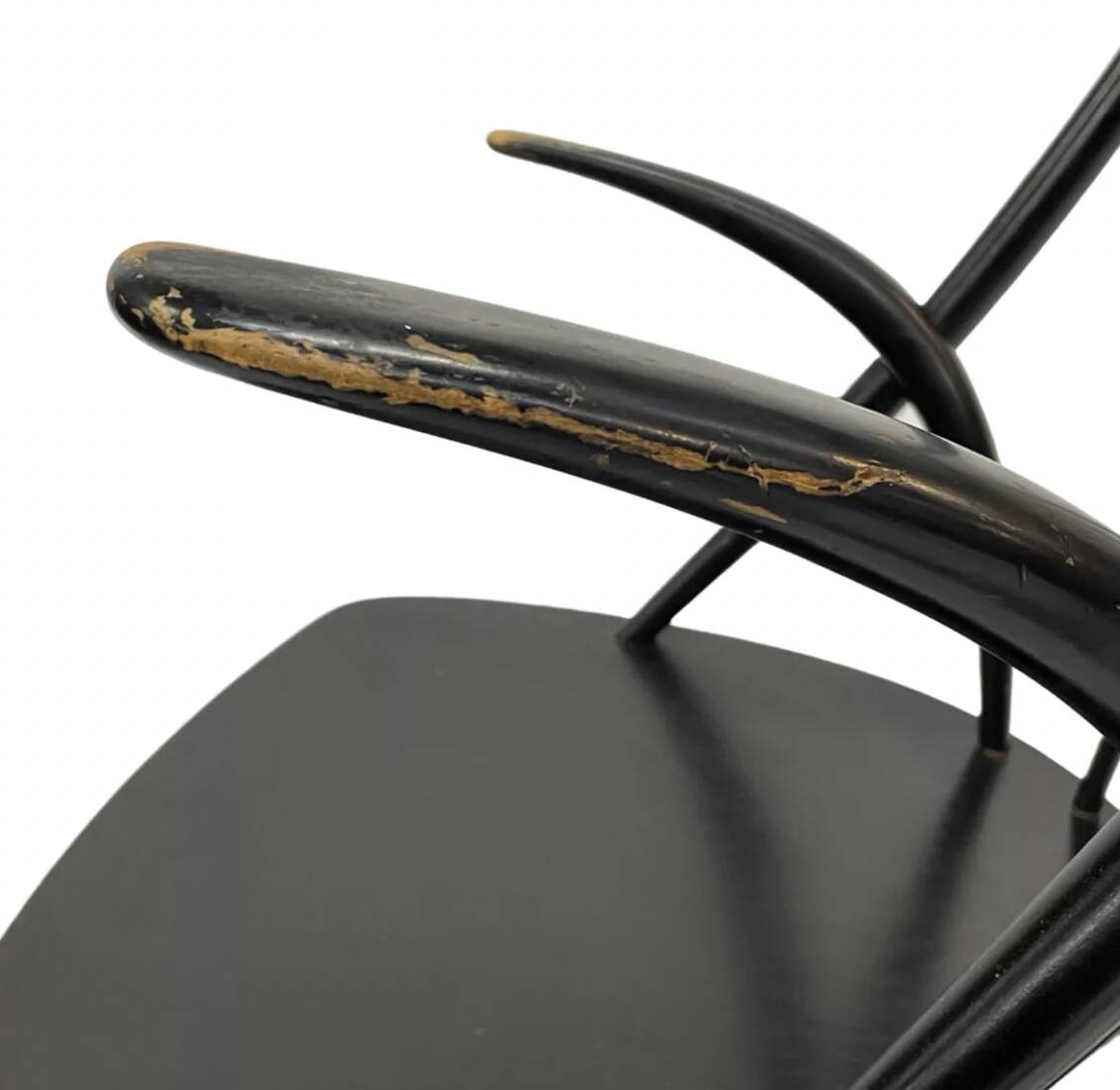 Fauteuil à bascule vintage Illum Wikkelso design danois
