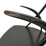 Fauteuil à bascule vintage Illum Wikkelso design danois