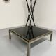 Large Flaminia coffee table designed by Willy Rizzo from the 1970s, metal and stone.