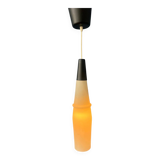 Mid-century long opaline glass pendant light