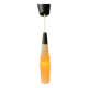 Mid-century long opaline glass pendant light