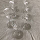 10 liqueur glasses engraved in Vintage crystal