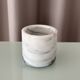 Vintage Carrara Marble Pot / Marble Pencil Holder / Toothbrush Holder / Des