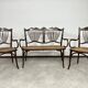 Art Nouveau seating group by Fischel Austria