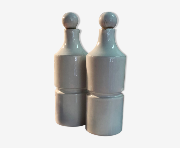 Set de bouteilles en céramique huile et vinaigre