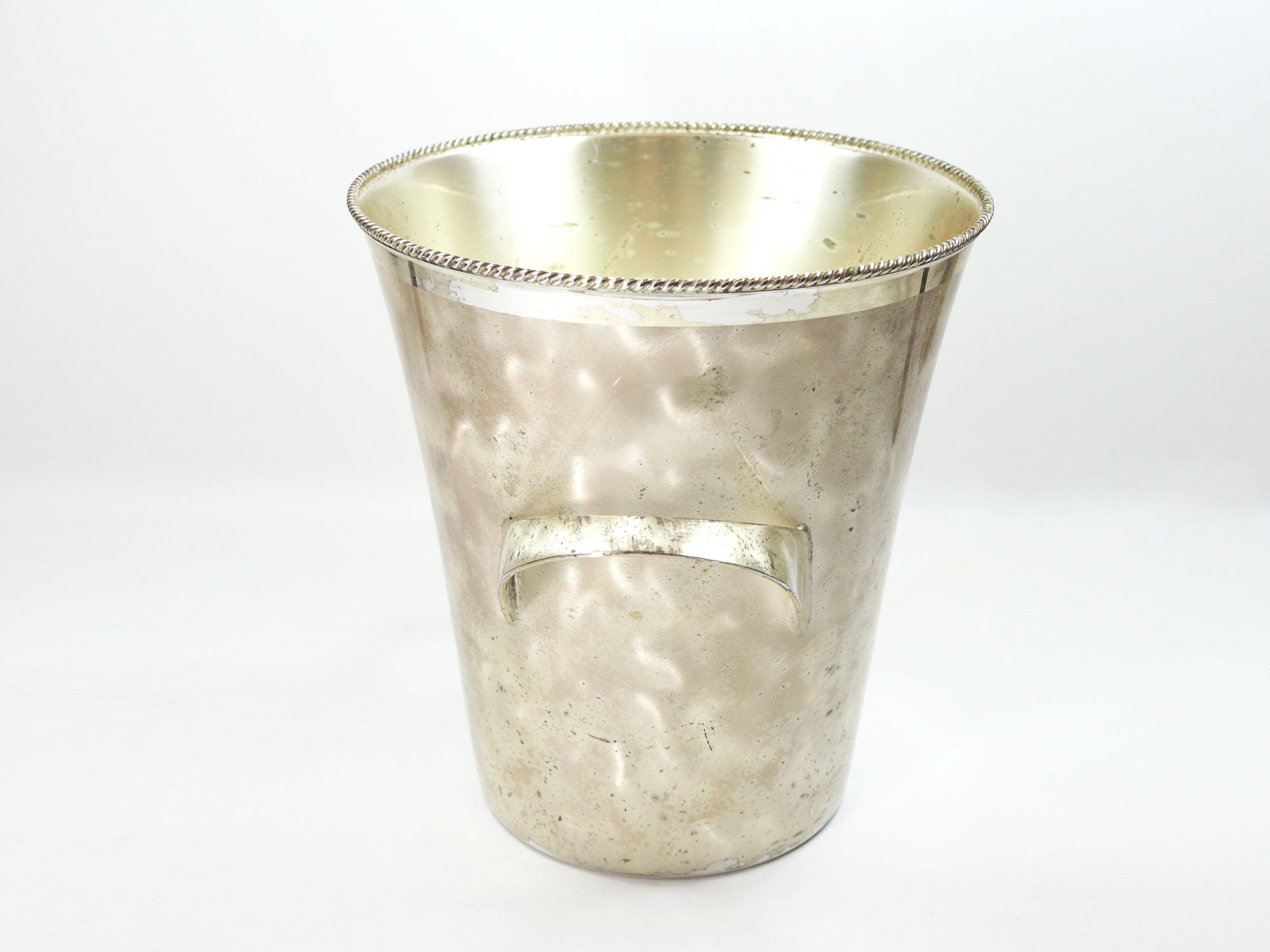 Mid-century-wmf silver plated brass wine cooler by wilhelm wagenfeld