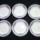 Set of 6 dessert plates Orchies Moulin des Loups Art Deco style