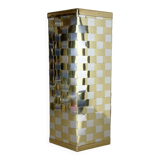 Porte-parapluie hexagonal abstrait bicolore, Italie années 1970
