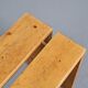 Tabouret en pin massif, Les Arcs