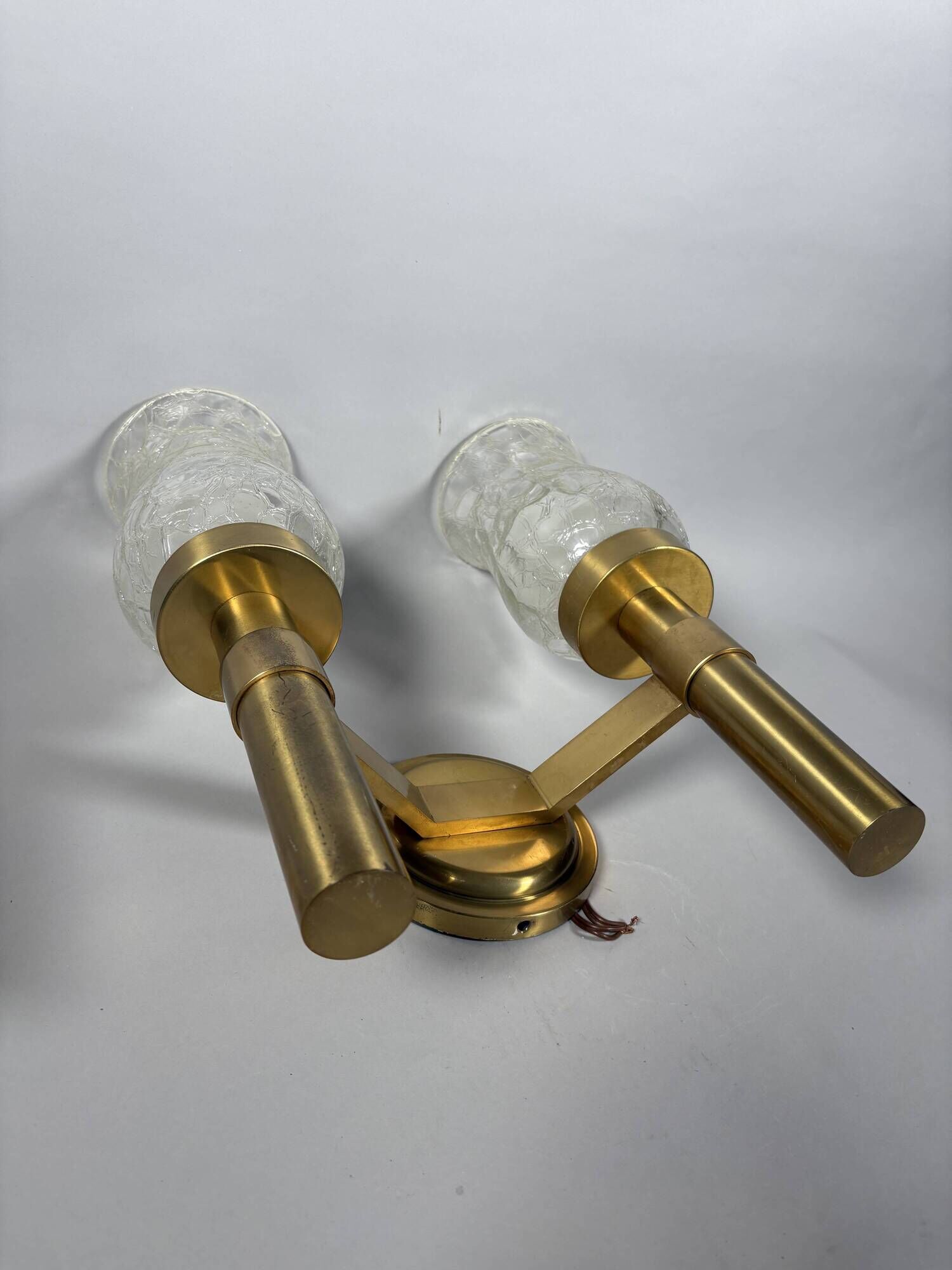 Jean PERZEL (1892 - 1986) Pair of modernist wall lights circa 1960 20th century