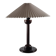 Vintage table in postmodern Art Deco revival with pleated lampshade.