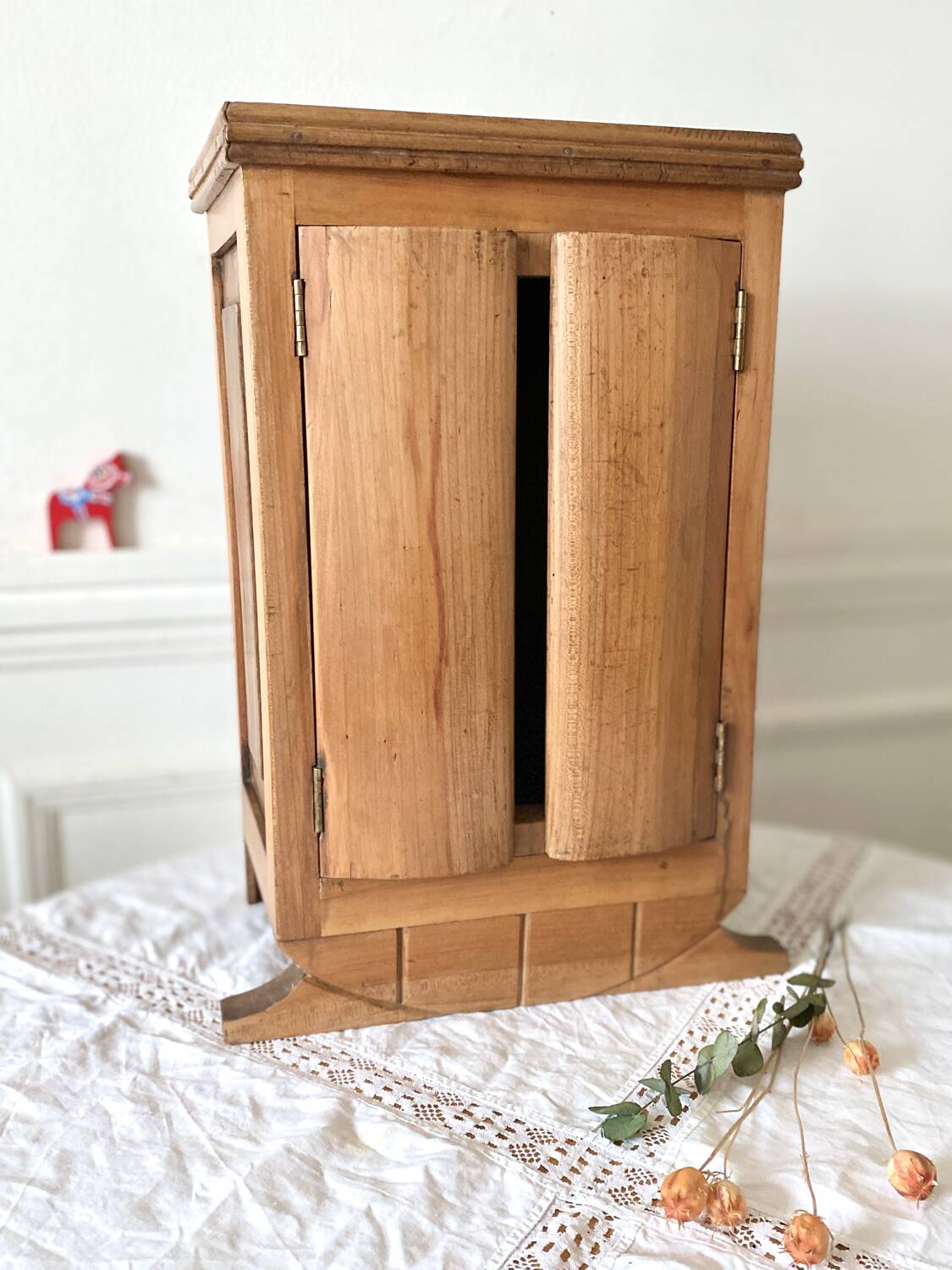 Small wooden storage unit
