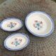 Lot composed of a deep dish and two small serving dishes, Elorn, digoin and sarreguemines model
