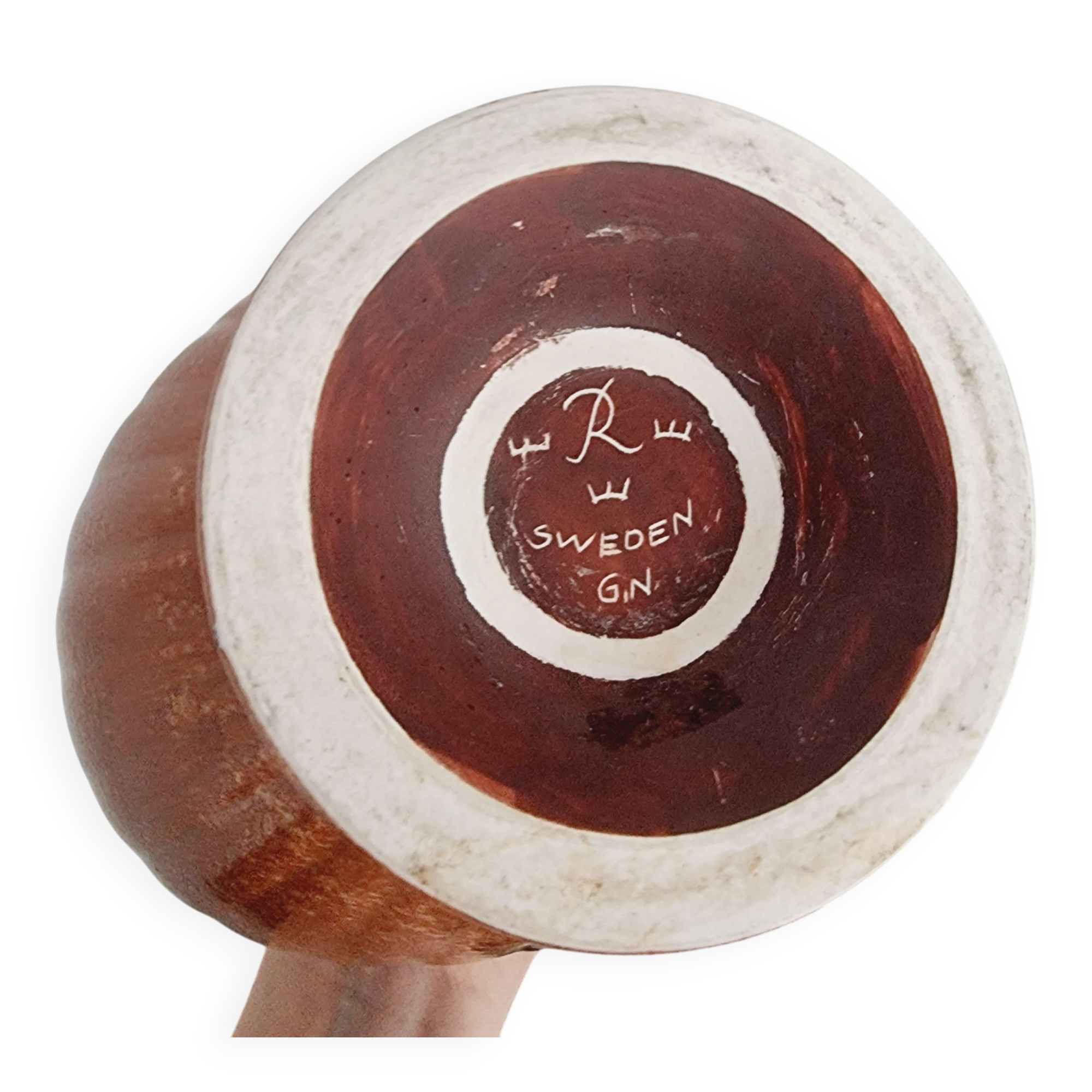 Large decorative vase/carafe in modern Scandinavian ceramic by Gunnar Nylund.