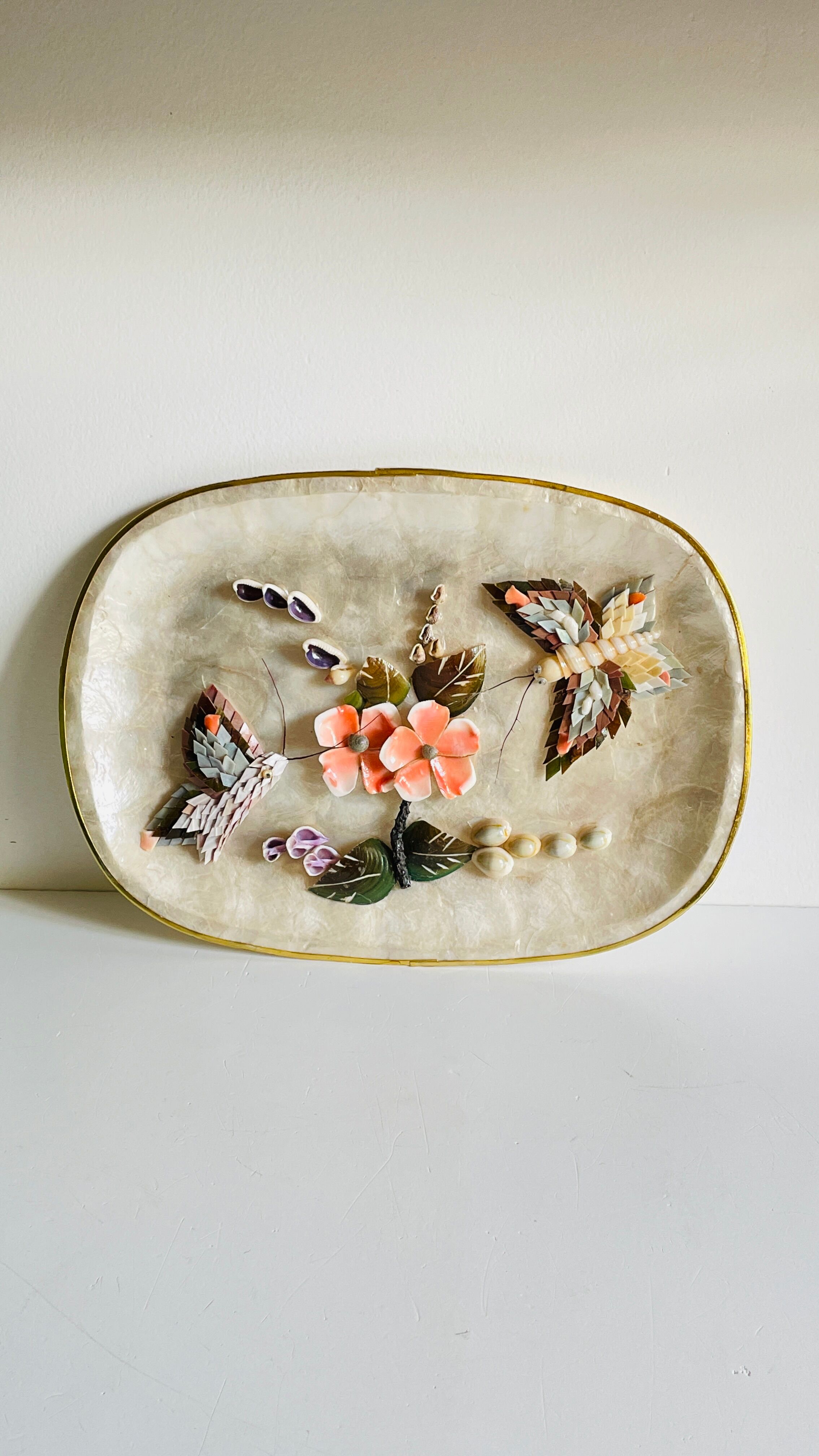 Decorative Shells Plateau Vintage