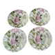 4 dessert plates in fine English earthenware Royal Stafford