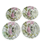 4 dessert plates in fine English earthenware Royal Stafford