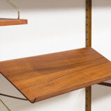 Royal System teak wall unit by Poul Cadovius