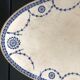 Dish oval porcelain of Lunéville KG - Model Bonaparte - blue décor