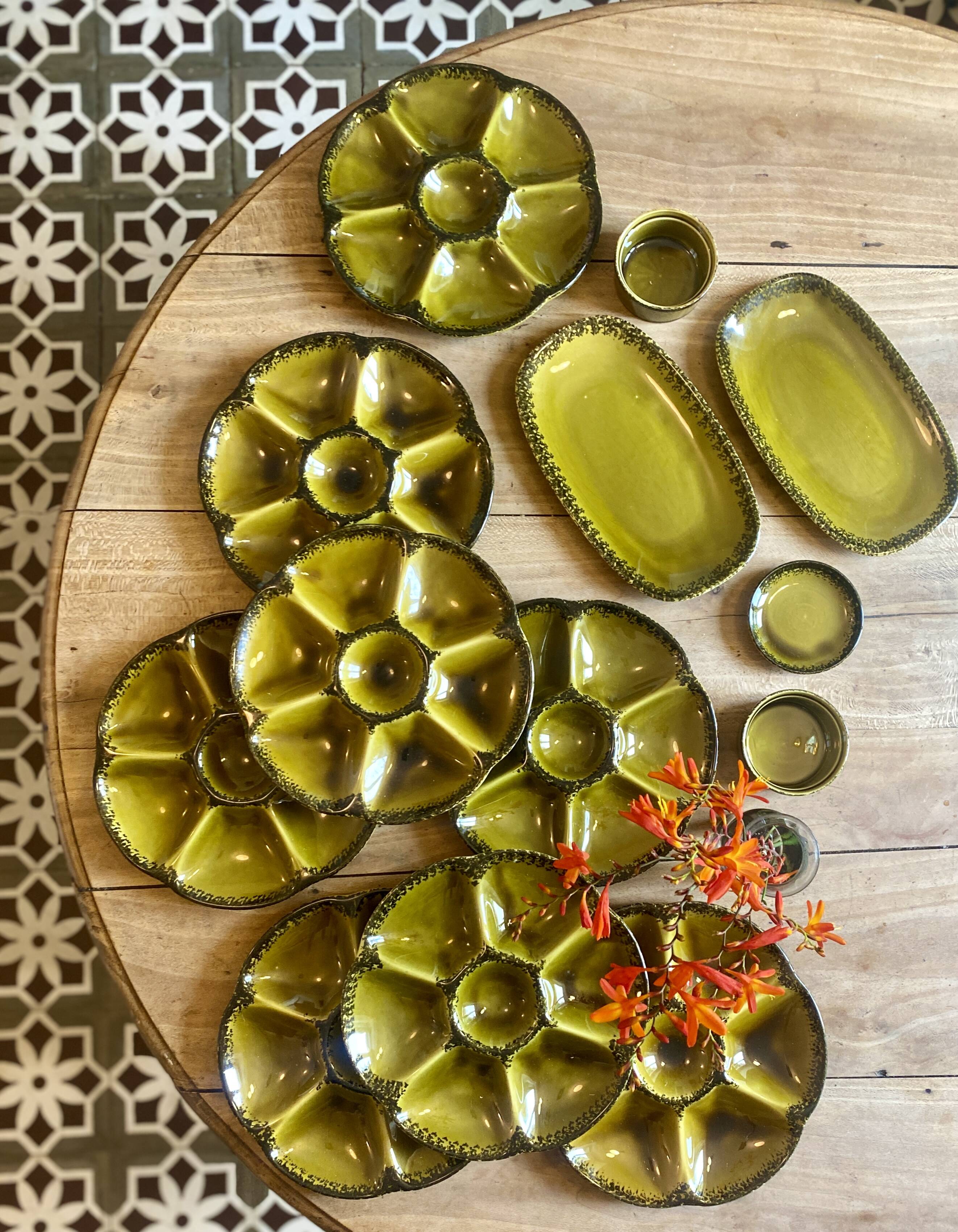 Vintage oyster or shellfish service from Maison Gien