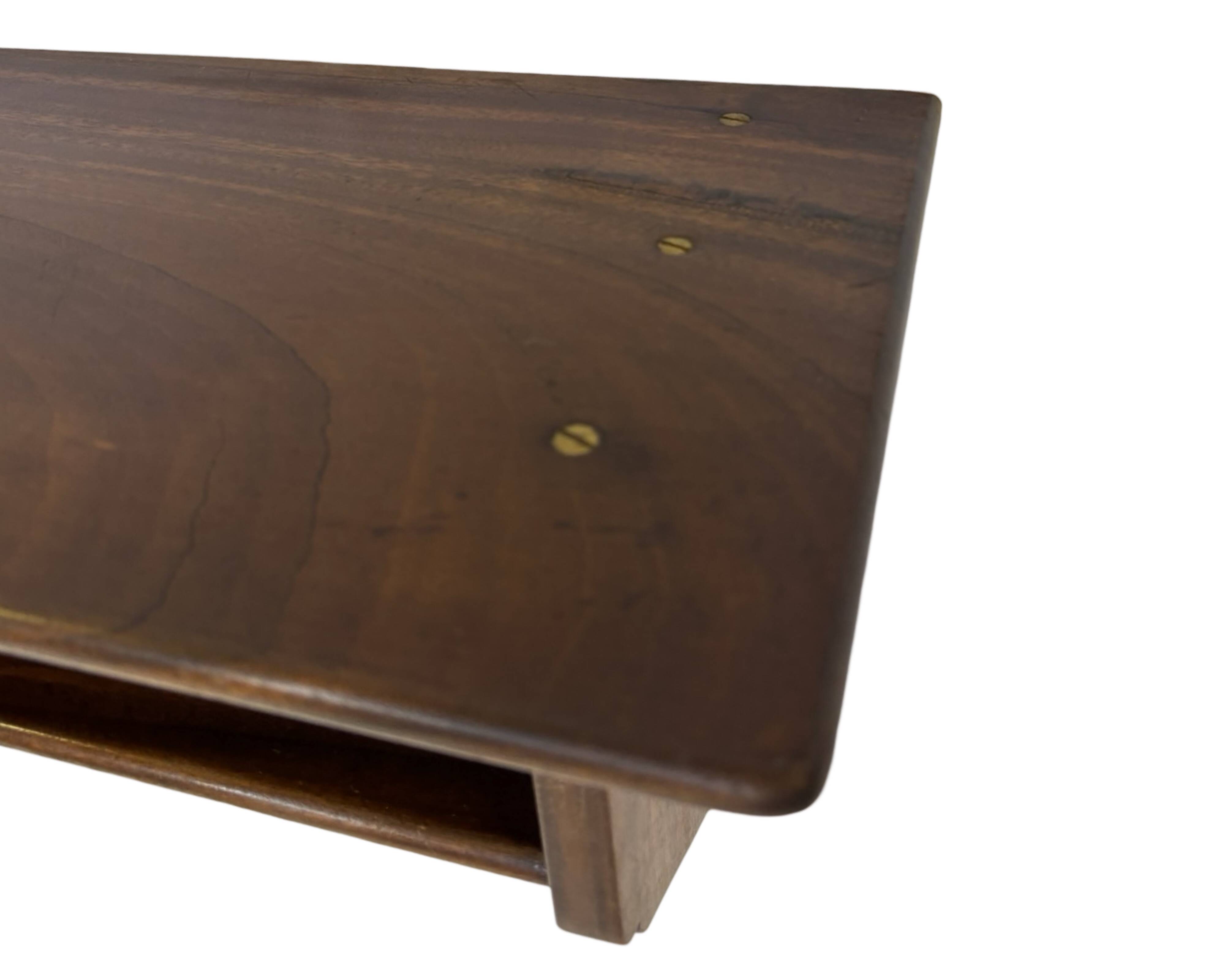 Vintage Danish rosewood wall shelf open floating shelf 60s design