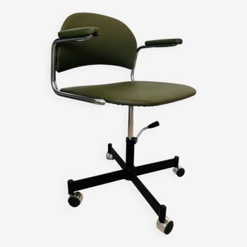 Vintage Olive Office Chair Model K-107 from Kovona, 1980’s
