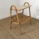 Table porte revue vintage en rotin