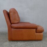 Vintage loft leather armchair DUVIVIER