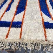 Handmade natural wool rug size 100 x 200 cm