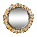 Brass illuminated mirror Made by Palwa, Germany with original label. The large individual