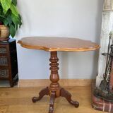 19th century violin pedestal table with tilting top