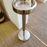 Champagne bucket holder in vintage chrome metal