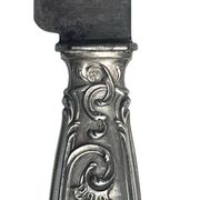 Art de la table, série dix couteaux à fruit argent minerve début XXème