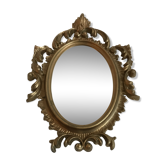 Miroir classique doré 16x24cm