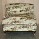 Pair of Custom Love Seat Howard Armchairs Mulberry Morning Gallop Velvet