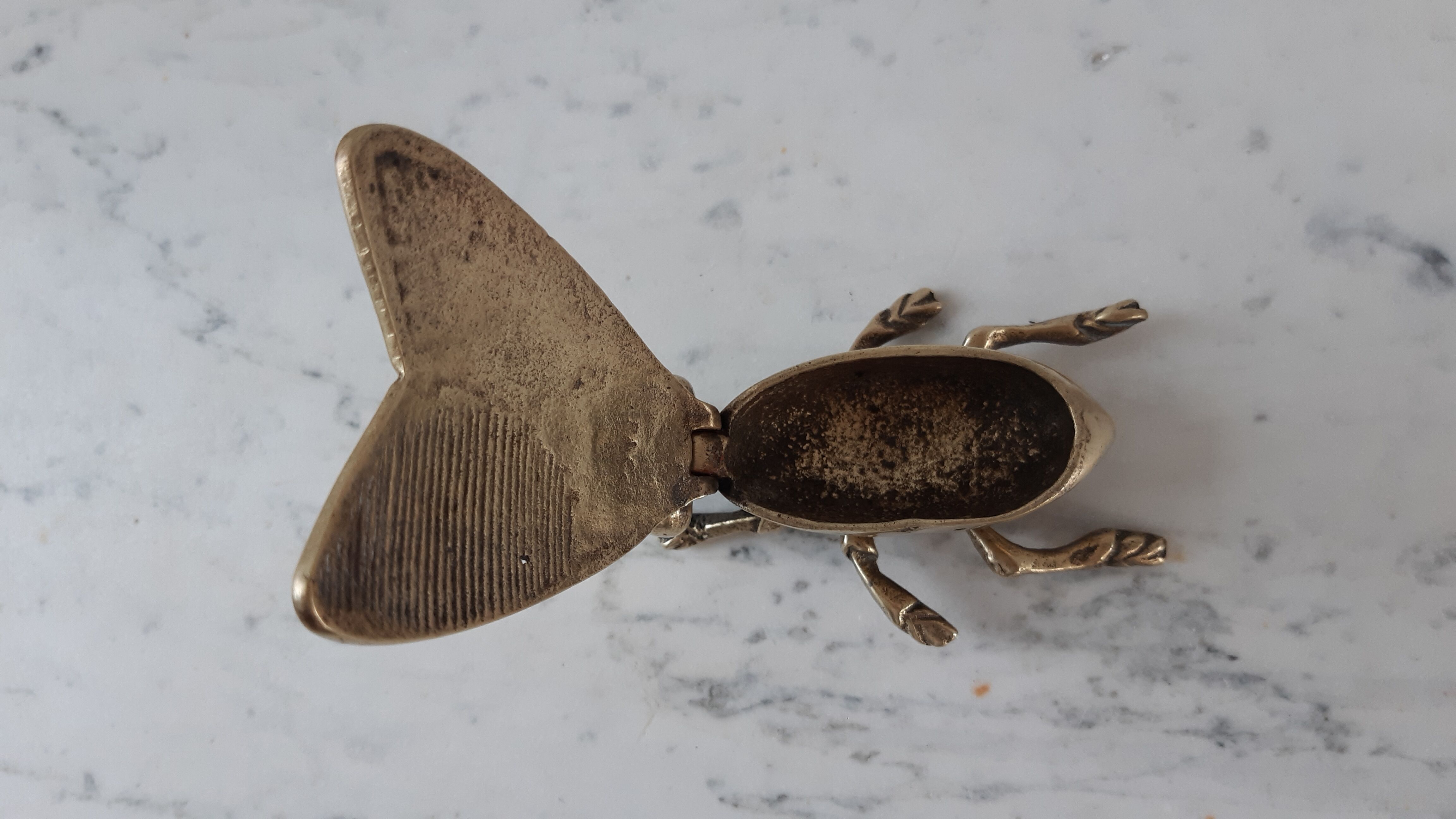 Brass fly ashtray 50s