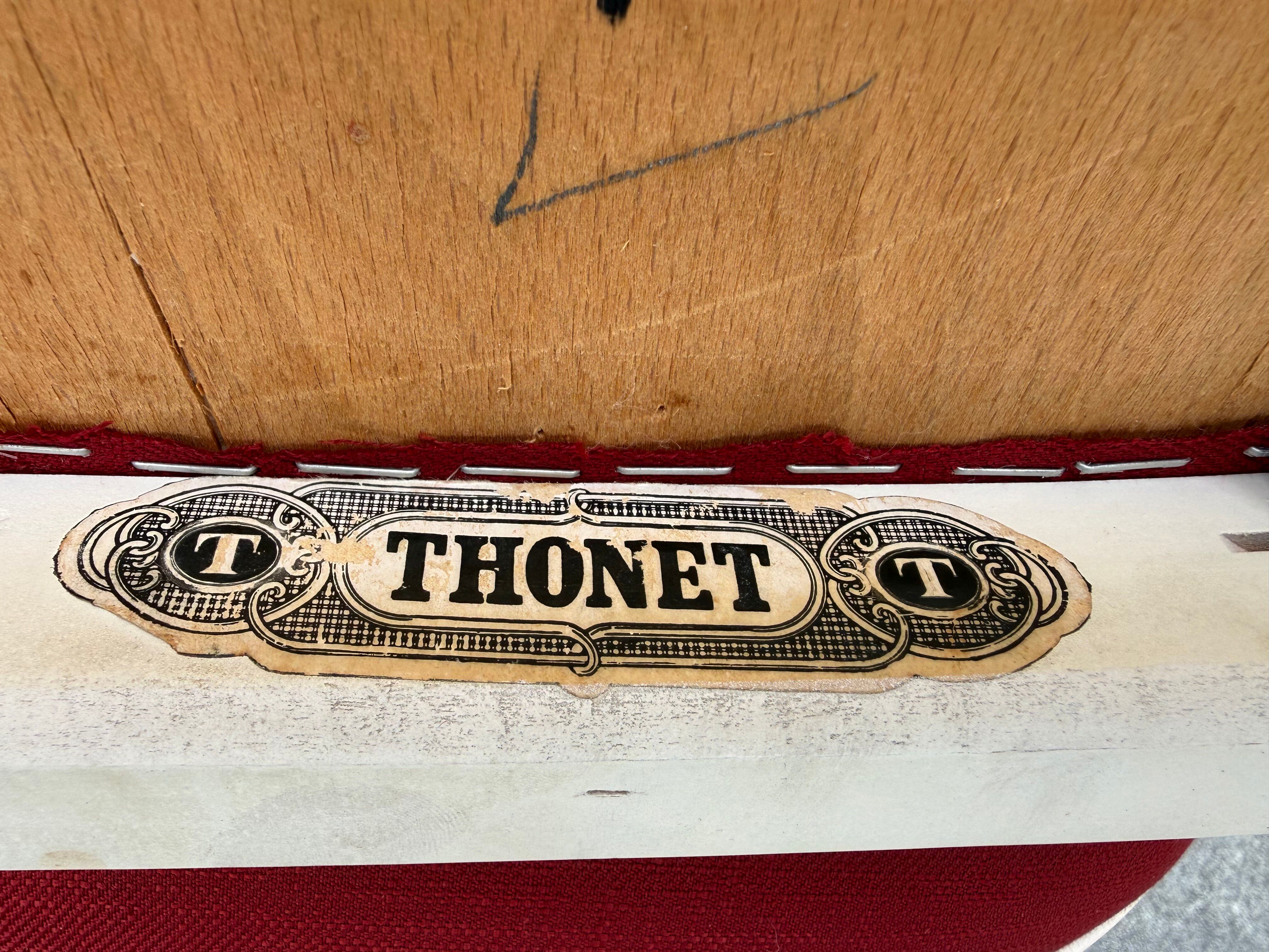 Lot de 6 chaises Thonet Model 215 P année 60