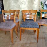Set of 5 Art Deco chairs 1930