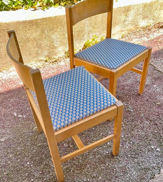Set of 2 vintage Scandinavian chairs Edsbyverken – Sweden 1960