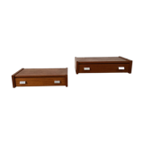 Pair of wall bedside tables